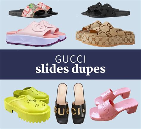 gucci dupe slides|gucci knock off heels.